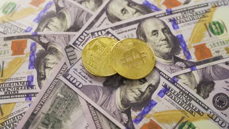 Shiny-Gold-Bitcoins-With-Dollars.